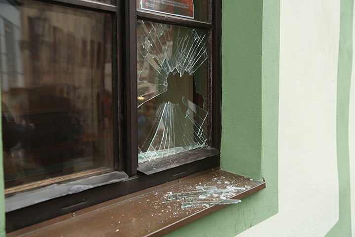 A2B Glass are able to board up broken windows while they are being repaired in Stevenage.
